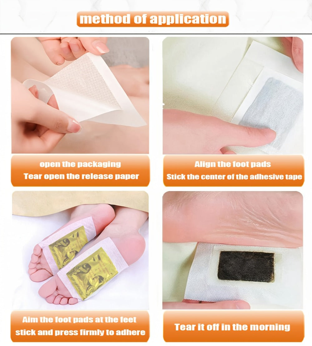 Foot Detox Pads 30 Pack Bamboo Vinegar Ginger Powder Natural Plant Ingredient Deep Cleansing Moisturizing Patches — image 21