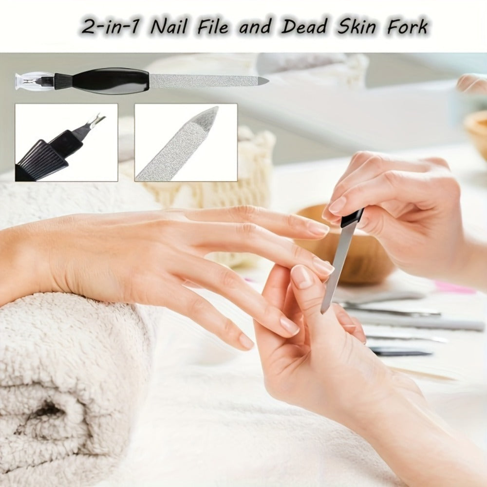 Pedicure Tool Set Stainless Steel Professional Foot Care Kit Dead Skin Callus Remover Nail Cuticle Tools — image 8