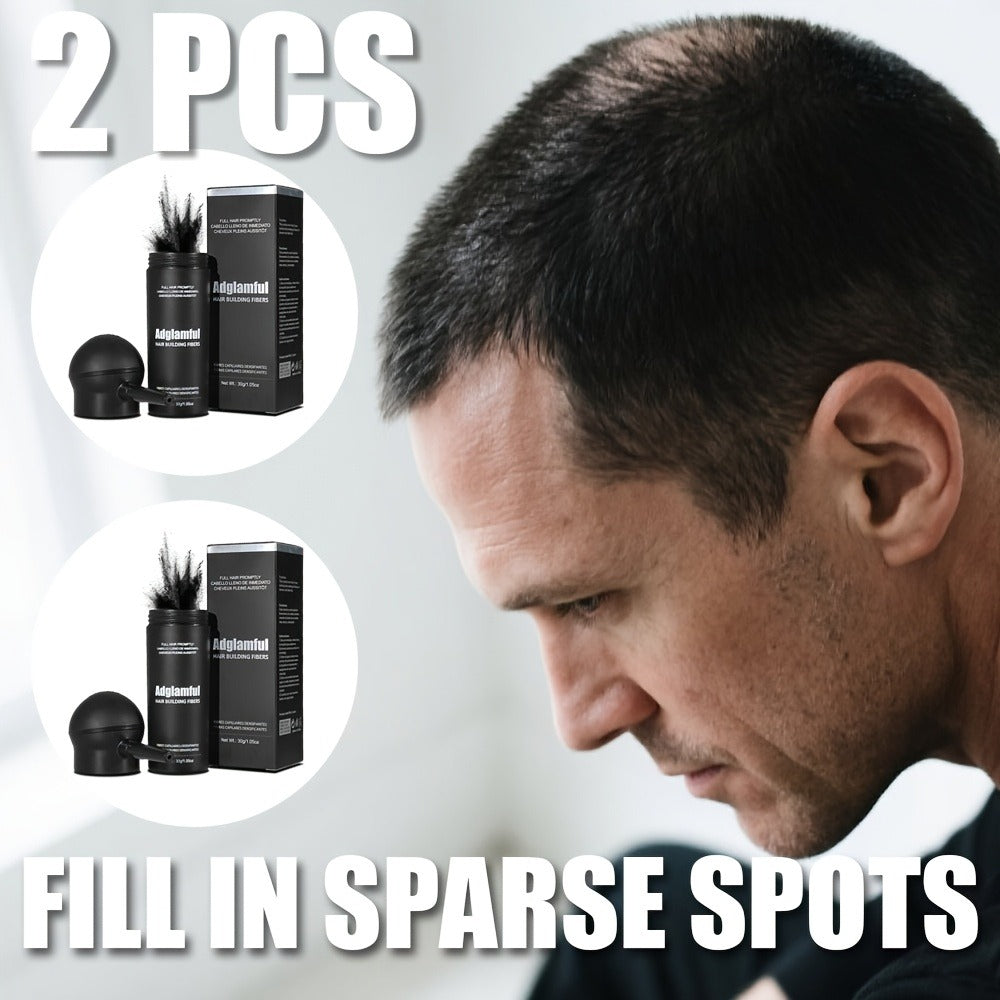 Hair Volumizing Fibers 2-in-1 Kit 30g x 2pcs - Instant Volume for Thinning & Sparse Hair, Fills Part Lines & Hairlines — imag