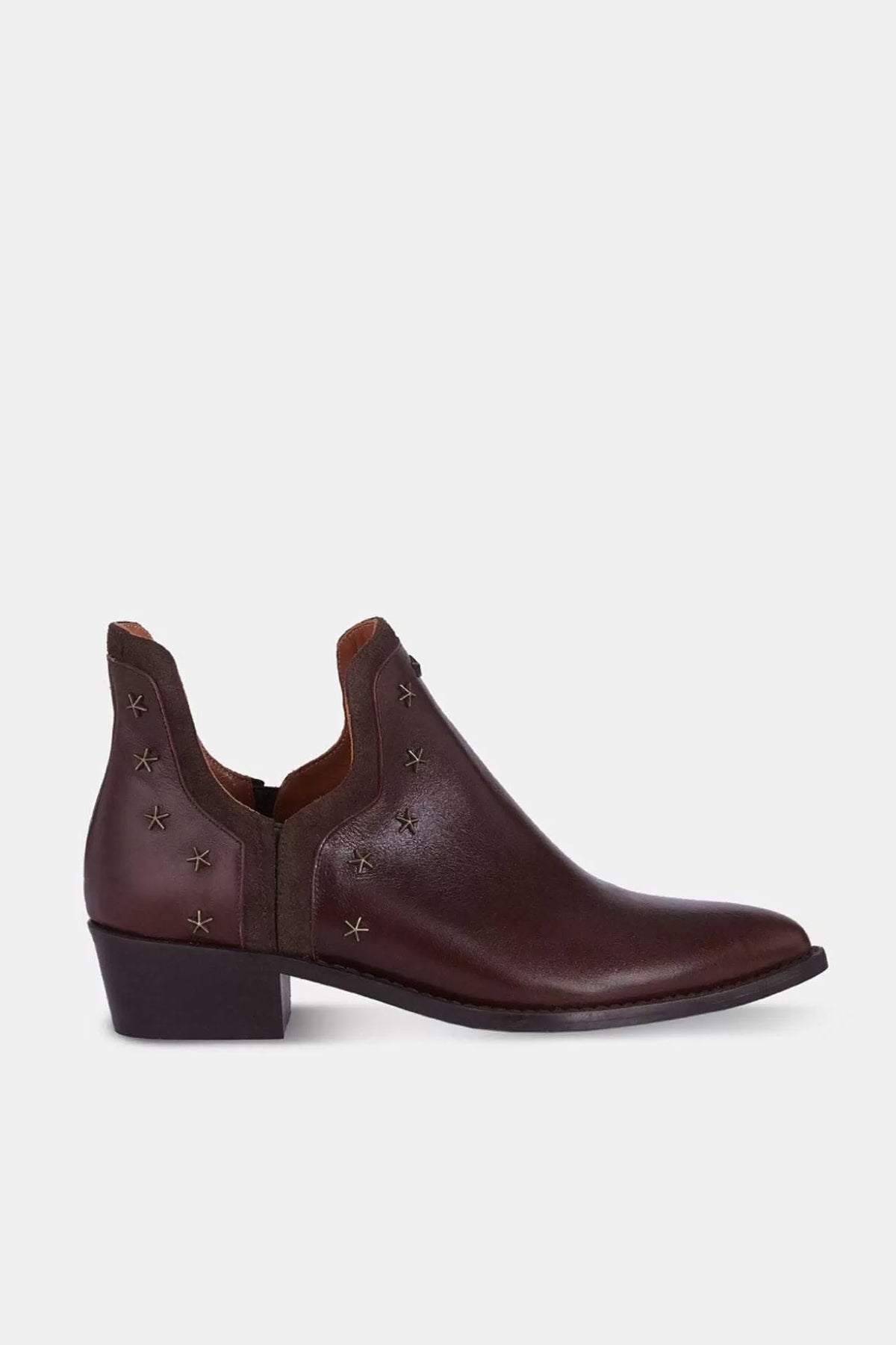 Fashion Ankle Boots With Metal Decoration Low Square Heel Large Size Ladies European And American Style