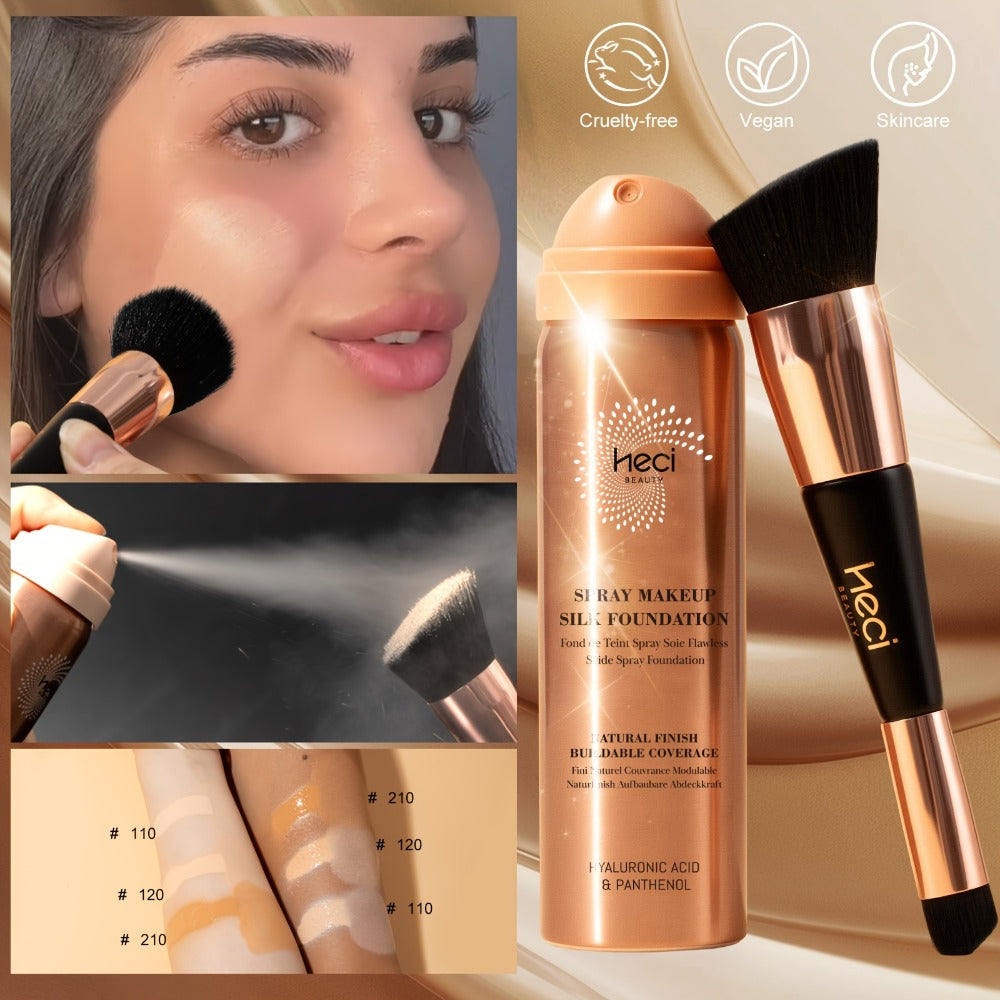 Two-Piece Spray Liquid Foundation and Brush Set with Matte Finish in Shades 110, 120 or 210 — image 13