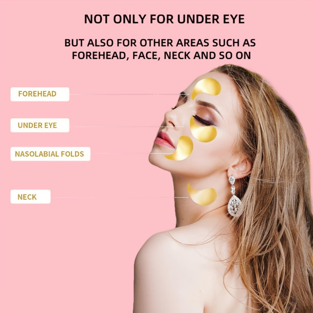Glitter Under-Eye Patch Set with Pink, Purple and Gold Crescent Pads in a 12-Pair Checkout Pack — image 8