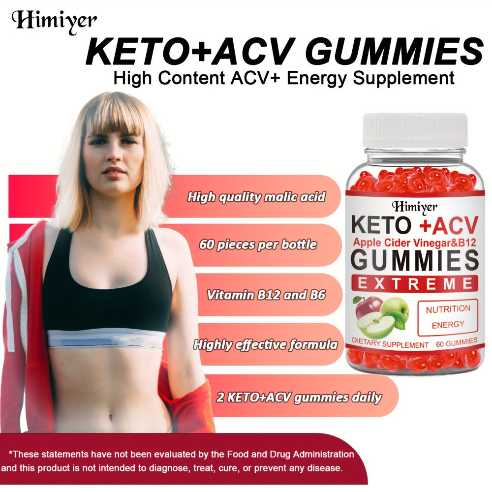 Keto ACV Gummies with Pomegranate Beet Juice B12 Vitamin C Vegan 60 Count for Women Men for Bath Time, Home Spa and Personal 