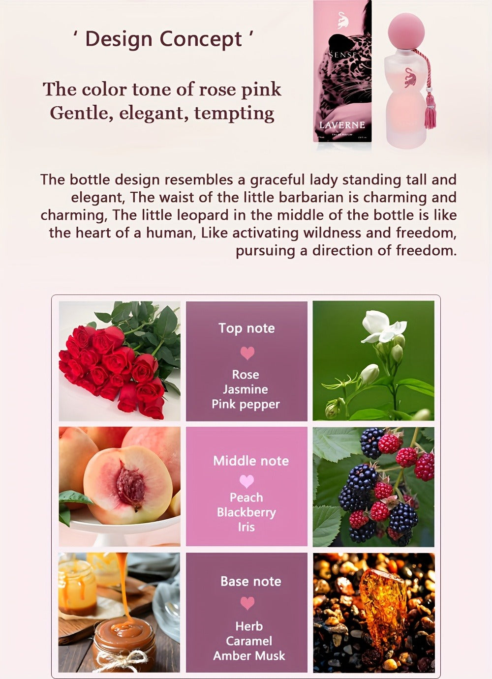 Women's Perfume Laverne Leopard Lady Eau de Parfum 75 ml with Freesia Floral Fragrance Scent — image 7