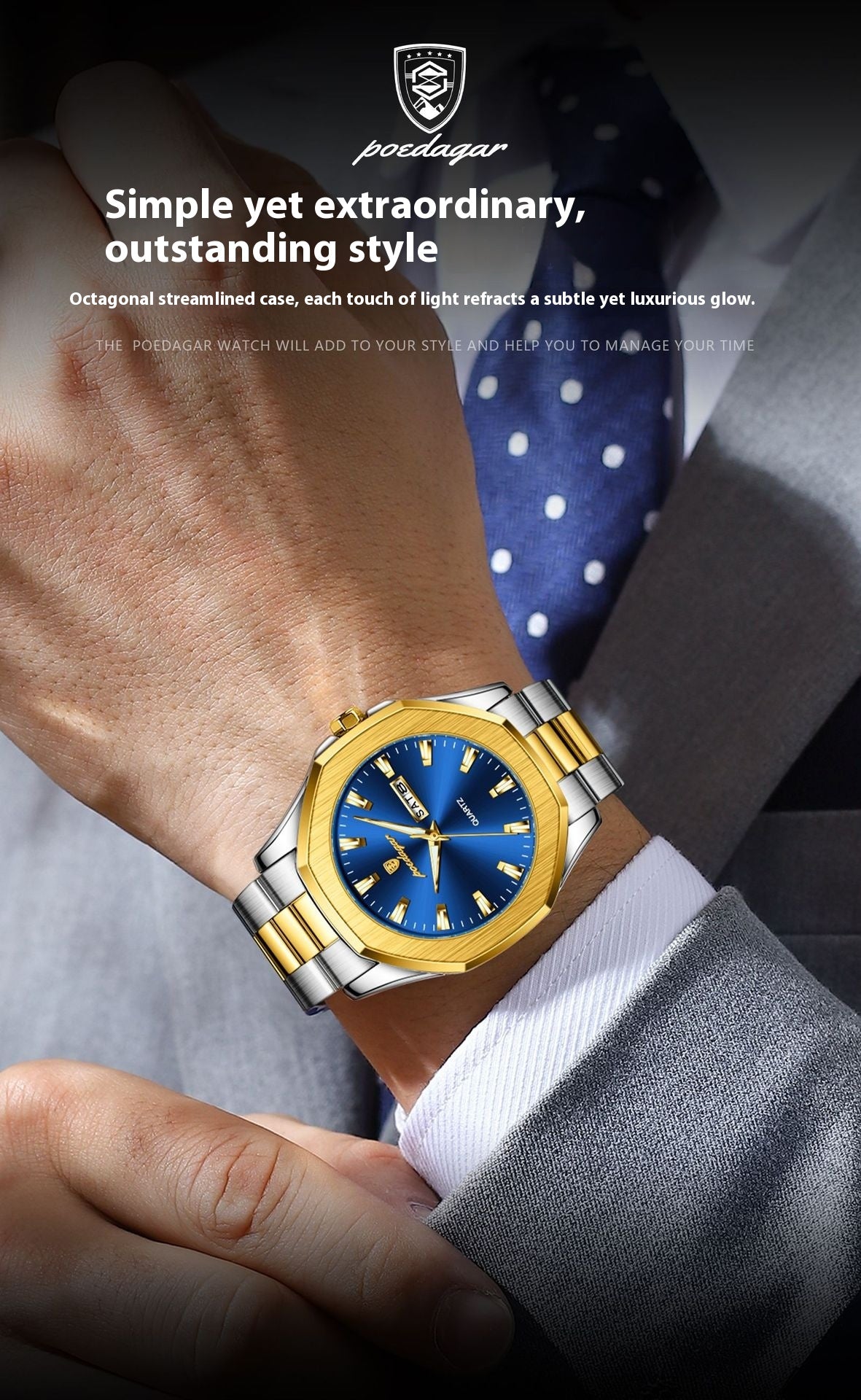 Men's Steel Strap Quartz Watch
