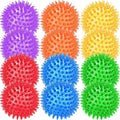 Dog Toy 12-Pack Random-Color Textured Rubber Squeaky Balls for Small and Medium Dogs, No Battery — image 3
