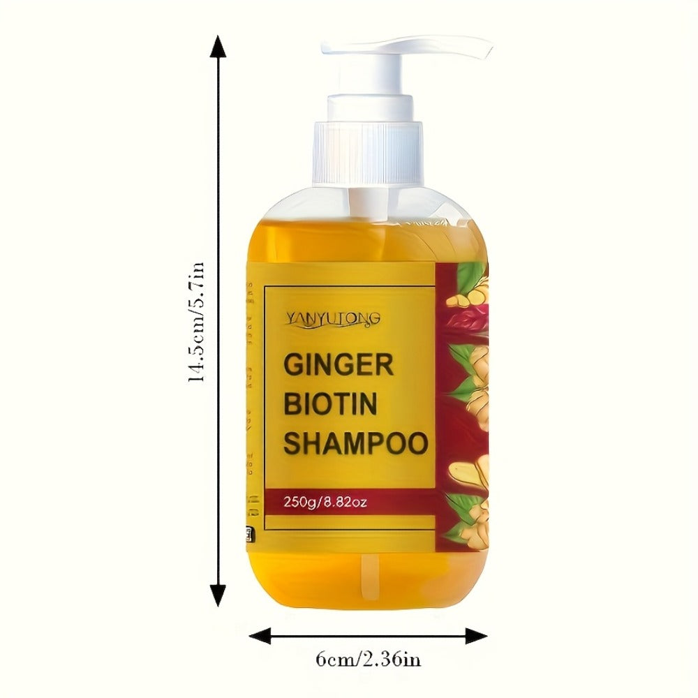 Ginger Biotin Shampoo 250g with Vitamin B7 for Hair Growth, Deep Cleansing, Anti-Breakage, Anti-Split Ends — image 7