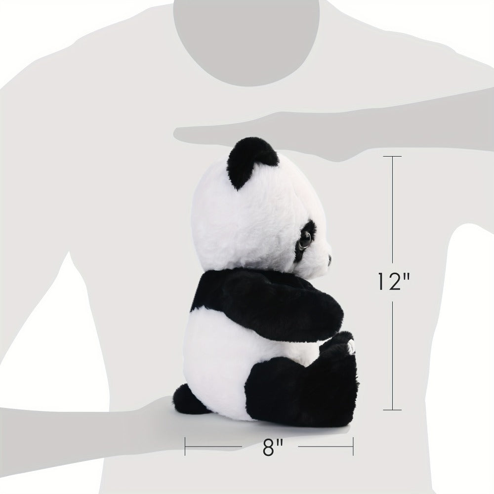 Light Up Panda Stuffed Animal Plush Toy 8 & 12 Inch with LED Glow, Cute Panda Bear Hugging Toy — image 2
