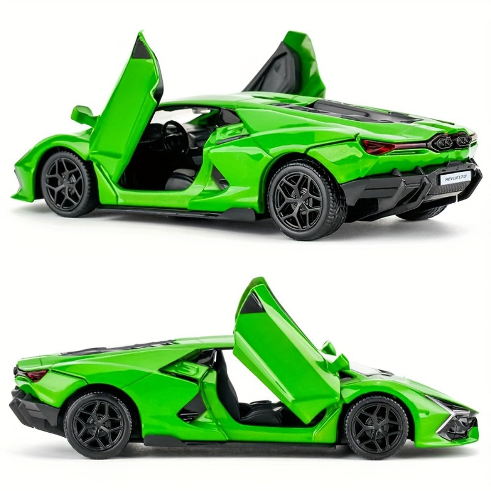 Lamborghini Diecast Car Model 1:36 Scale Alloy Pullback with Openable Doors, Aerodynamic Supercar Replica — image 5