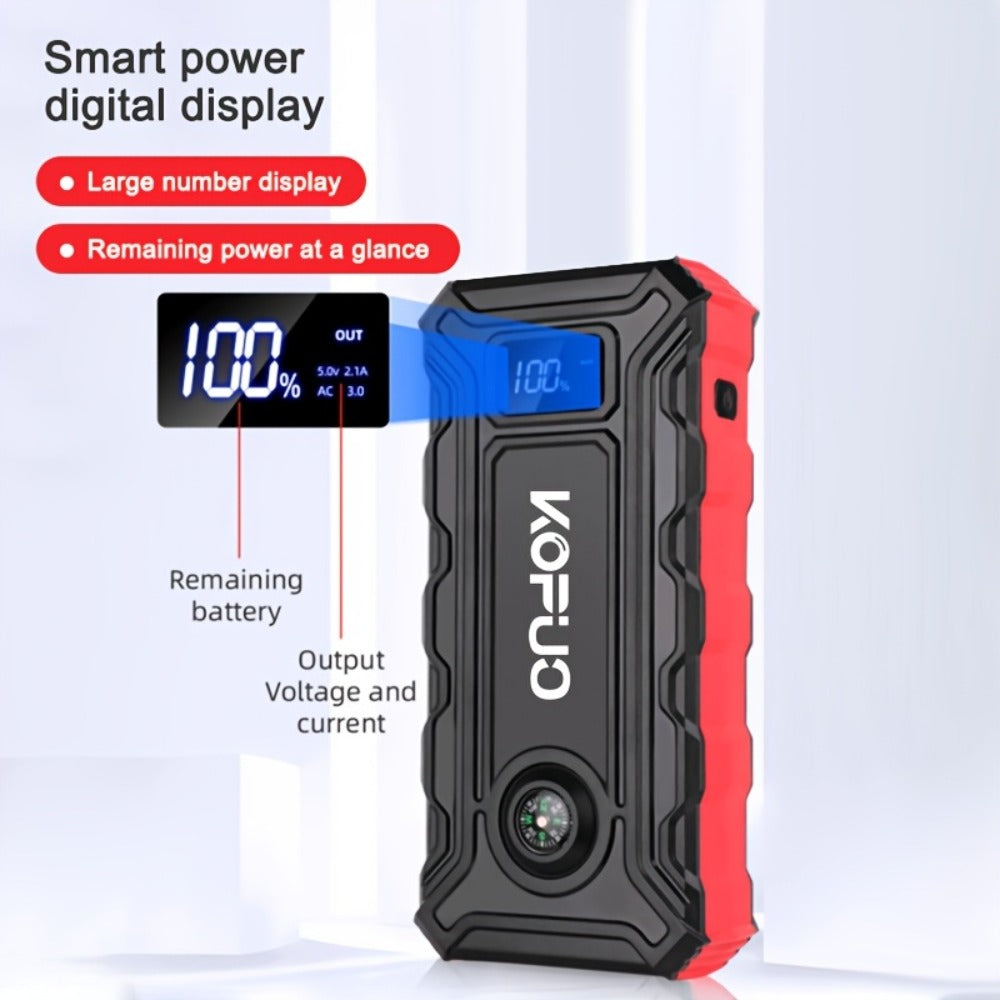 Red or Green Jump Starter with Digital Battery Display and Smart-Clip or Straight-Clip Cable Options — image 12