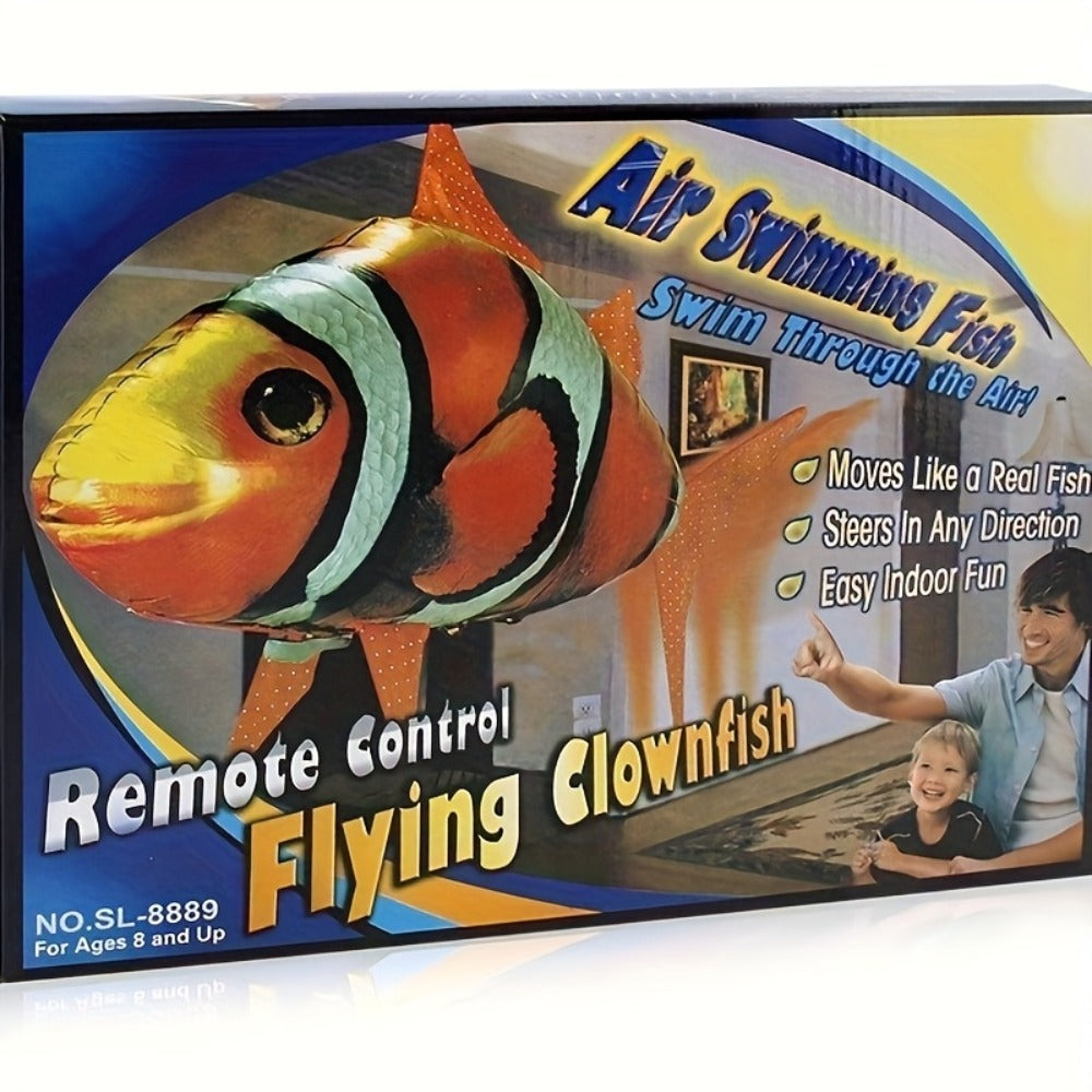RC Inflatable Clownfish Balloon, Remote Control Flying Fish Toy for Kids Birthday Party, Wedding & Home Decor — image 8