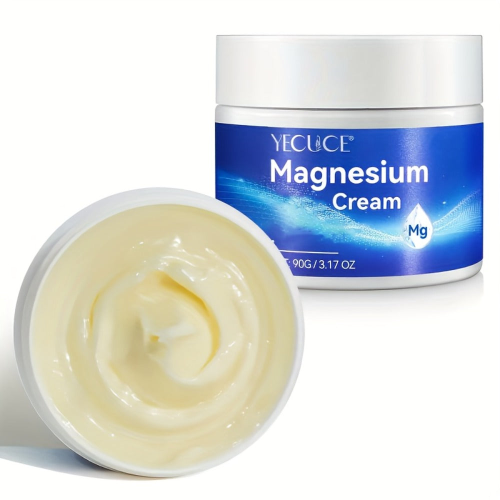 Magnesium Sleeping Cream 2-Pack 180g Each – Pure Magnesium Chloride Overnight Body Moisturizer, Alcohol-Free Dry Skin Relief 