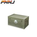 Army-Green Outdoor Storage Box with Flat Cover, Lift-Up Desktop or Front-Access Box Lid Options — image 4
