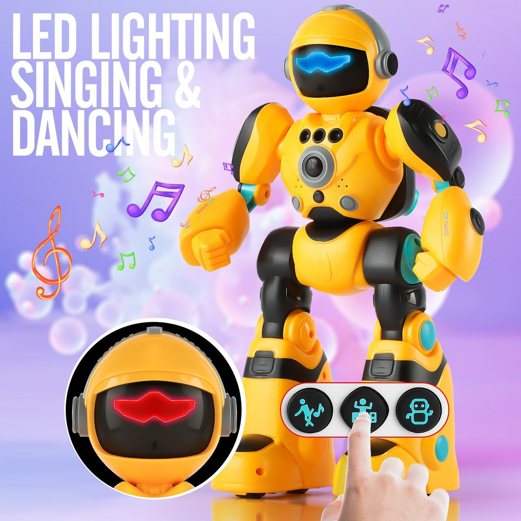 Gesture Control RC Robot Toy for Kids, Voice Recording, Programming, EMO LED Infrared Intelligent Interactive Robot — image 2