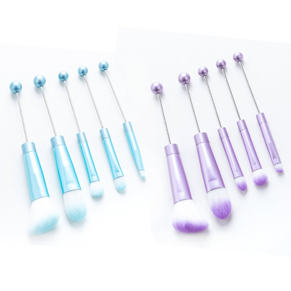 Makeup Brush Set, 10-Piece Bead-Ready ABS Handle Collection with Polyester Bristles and Eleven Color Options — image 13
