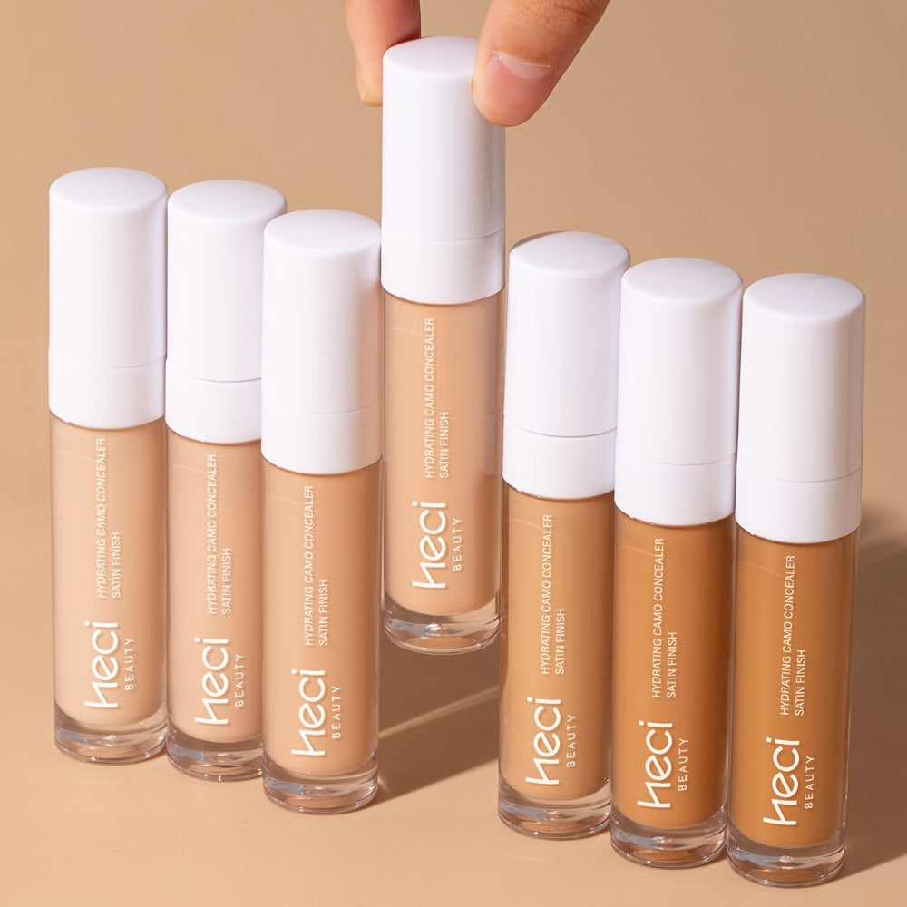 Liquid Concealer and Contour Stick Set 2 Pcs Buildable Coverage Pore Minimizing, for Makeup, Travel and Everyday Vanity Use —
