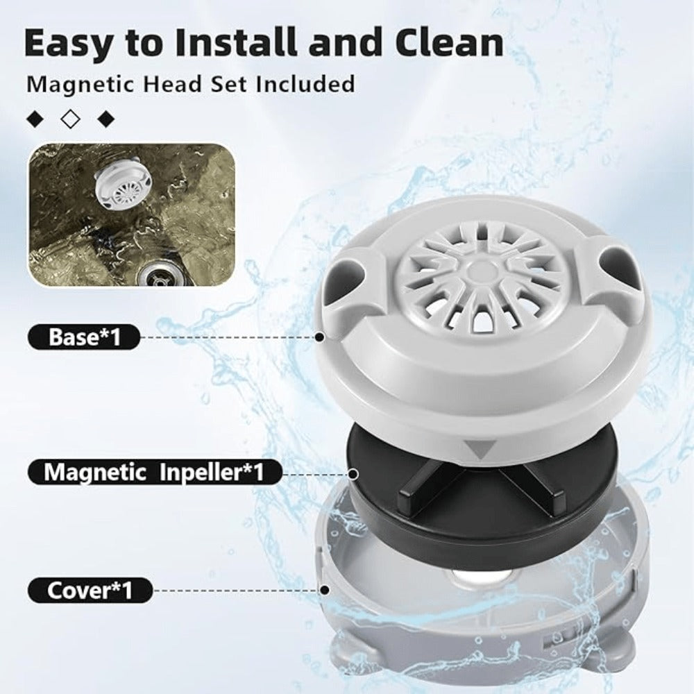 Magnetic Pipeless Jet Head Motor Replacement for Pedicure Spa Chair, Rotating Jet with Propeller & Cap — image 13