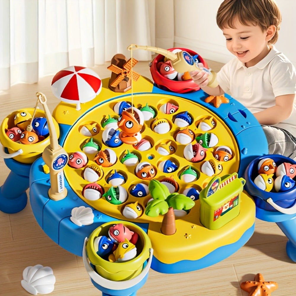 Magnetic Fishing Game for Kids 66 Pieces, Ocean Fishing Toy Set with Rods for Toddlers Ages 3 4 5 6 — image 2