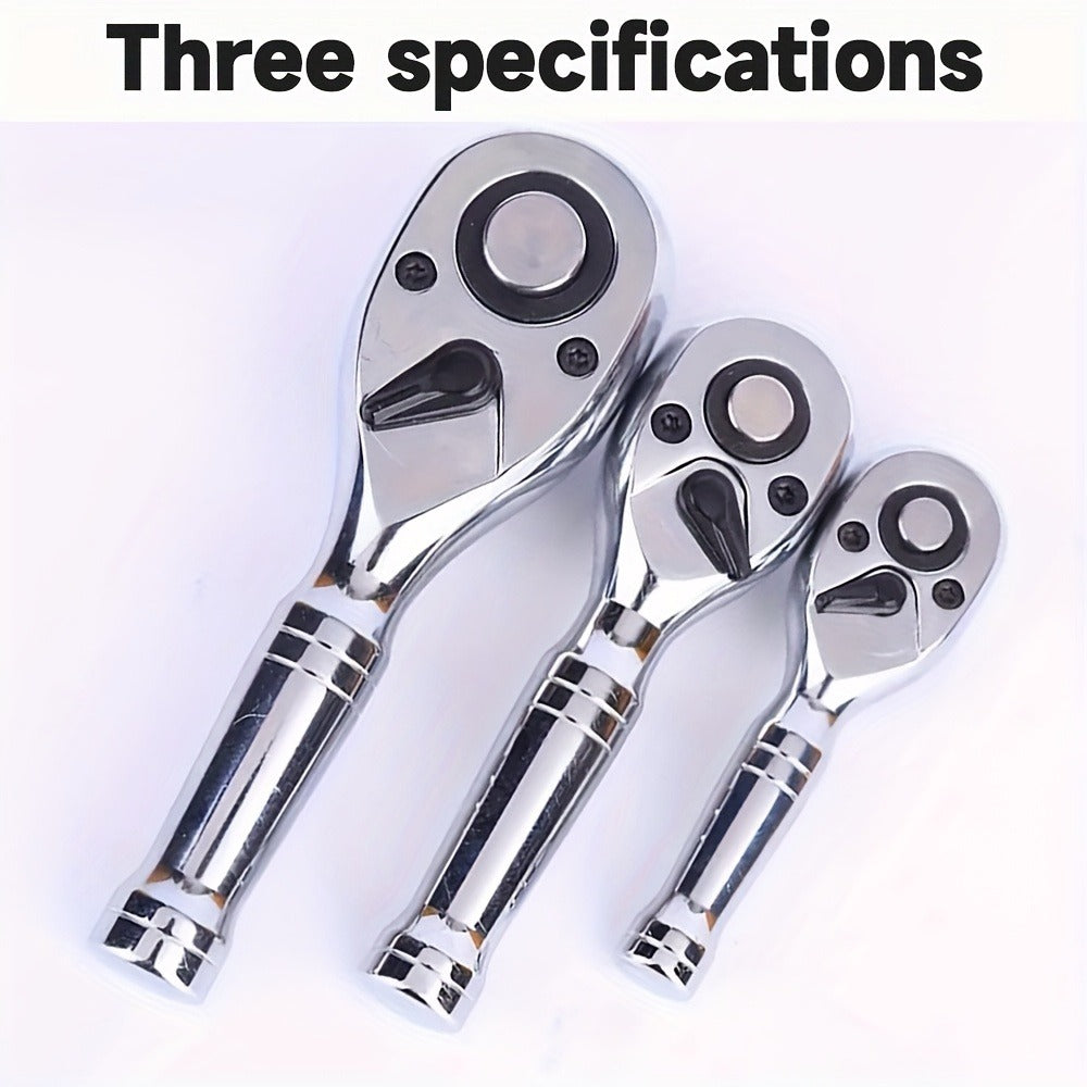 Short-Handle 72-Tooth Ratchet Wrenches in 1/4-, 3/8- or 1/2-Inch Drive with Three Pictured Lengths — image 5