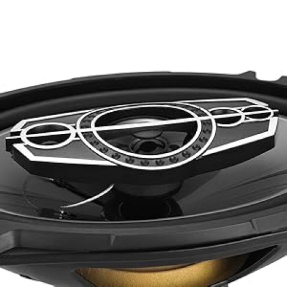 Pair of 6 x 9 Inch Five-Way Coaxial Car Speakers Labeled 1000W Peak, 120W RMS and 4 Ohms with Grilles — image 15