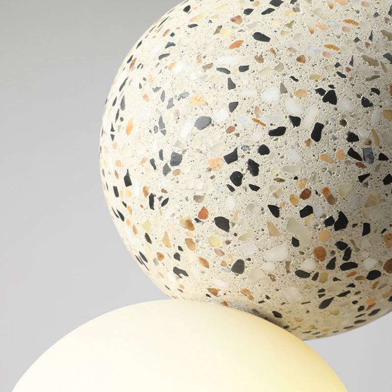 Nordic Ins Modern Cement Terrazzo Small Chandelier Restaurant Bar