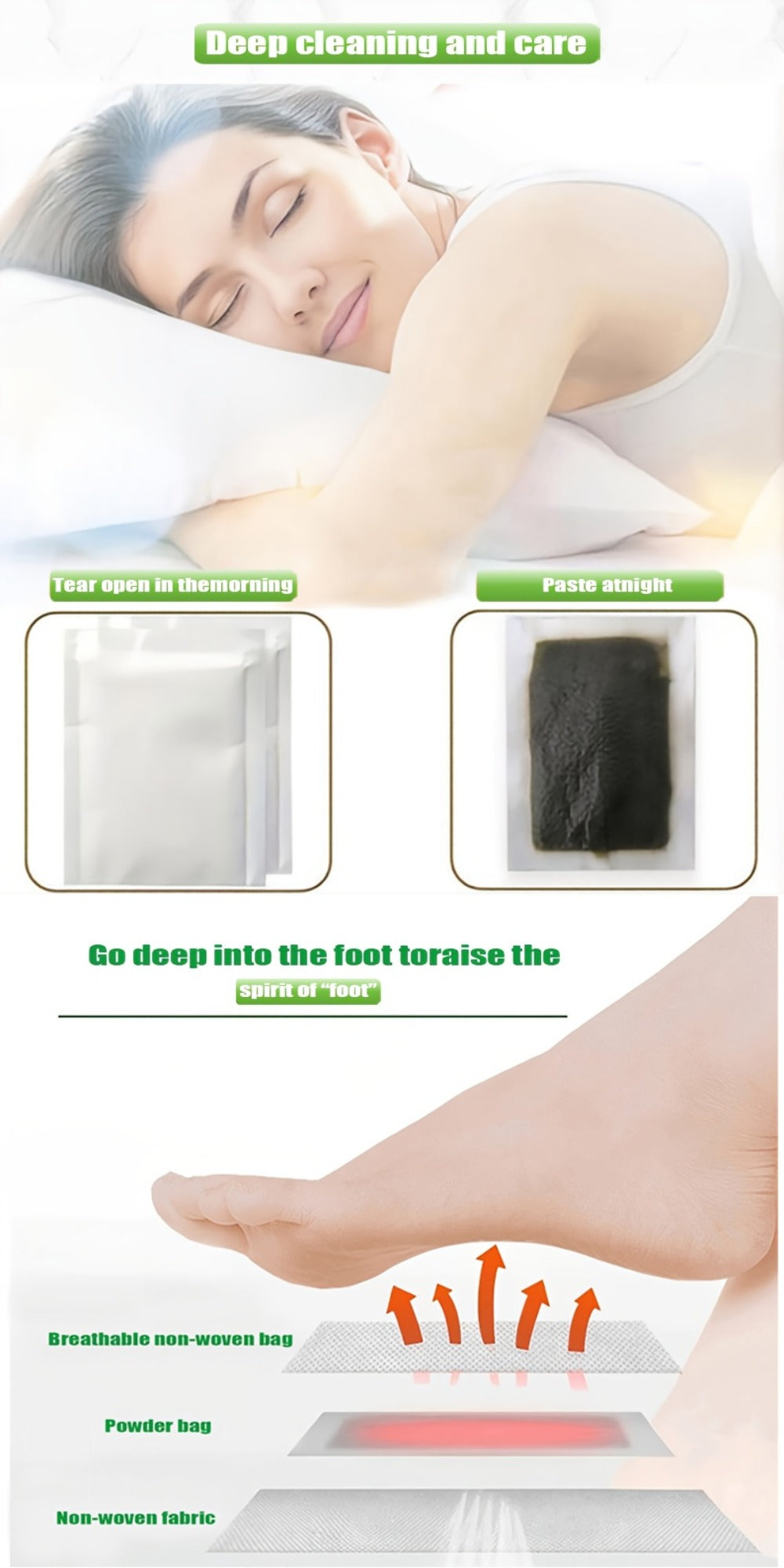 Detox Foot Patches with Bamboo Vinegar Ginger & Lavender – Natural Plant Formula Deep Cleansing Overnight Foot Pads — image 2