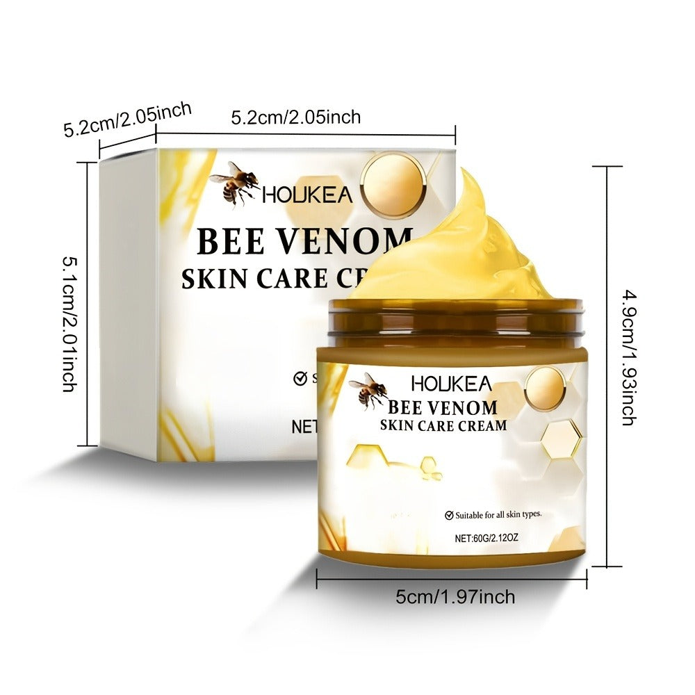 Body Cream HOUKEA Three 60g Jars with Bee Venom, Retinol, Allantoin and Salicylic Acid for External Use — image 5