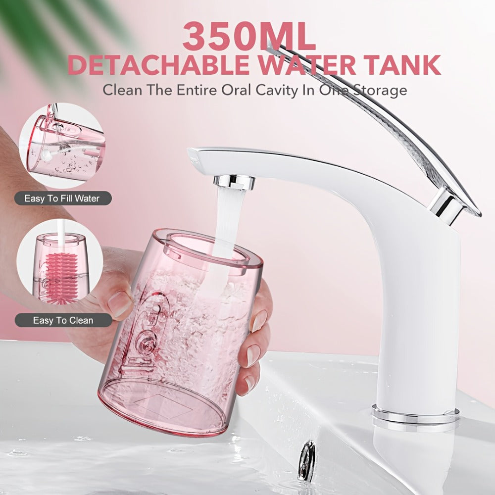 Water Flosser SEJOY AOW11 Cordless Oral Irrigator with 350ml Tank, Five Modes, Six Tips, USB-C Charging and IPX7 Rating — ima