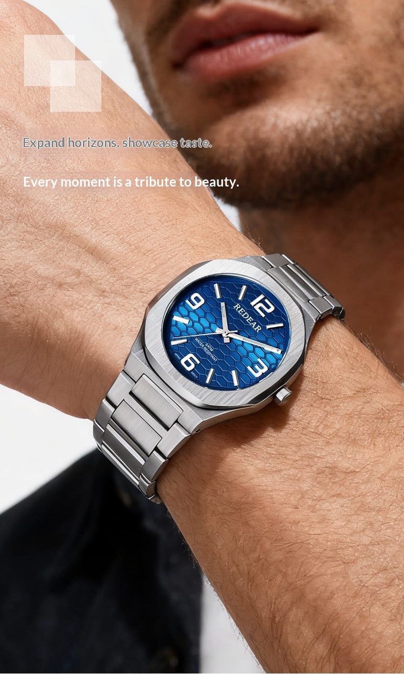 Mens Watch With Japanese Movement Non-mechanical Water-resistant