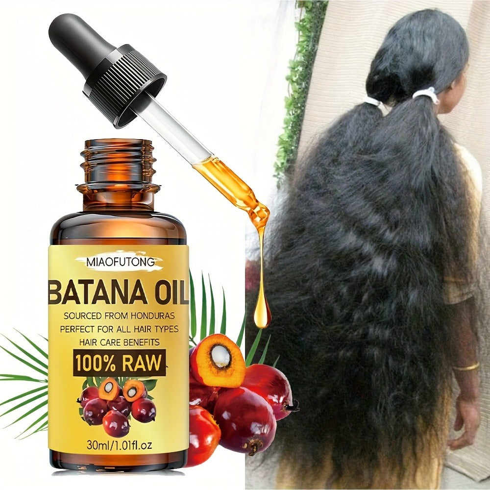 Batana Oil 30ml Cold-Pressed – Multi-Use Hair Growth & Scalp Strengthening Oil for Hair, Eyelashes & Eyebrows | Repairs Damag