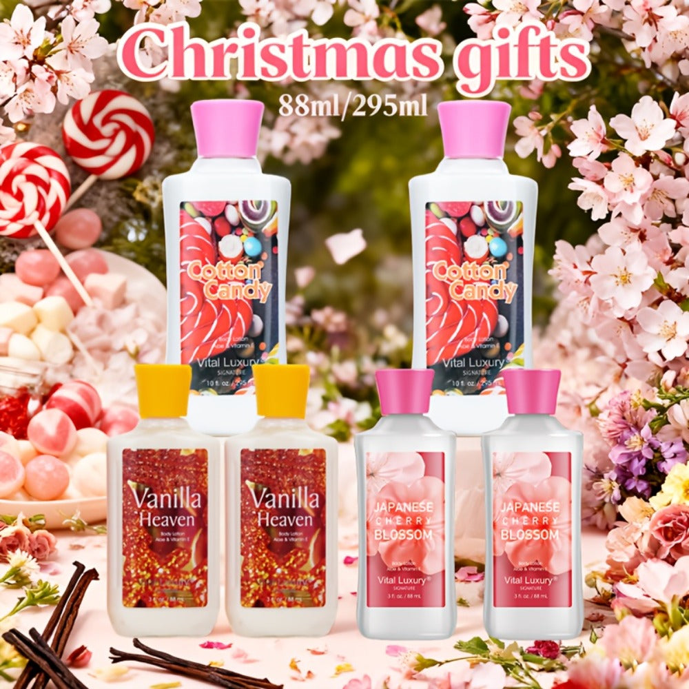 Scented Body Lotion in Japanese Cherry Blossom, Vanilla Heaven or Cotton Candy Bottles and Two-Piece Sets — image 15