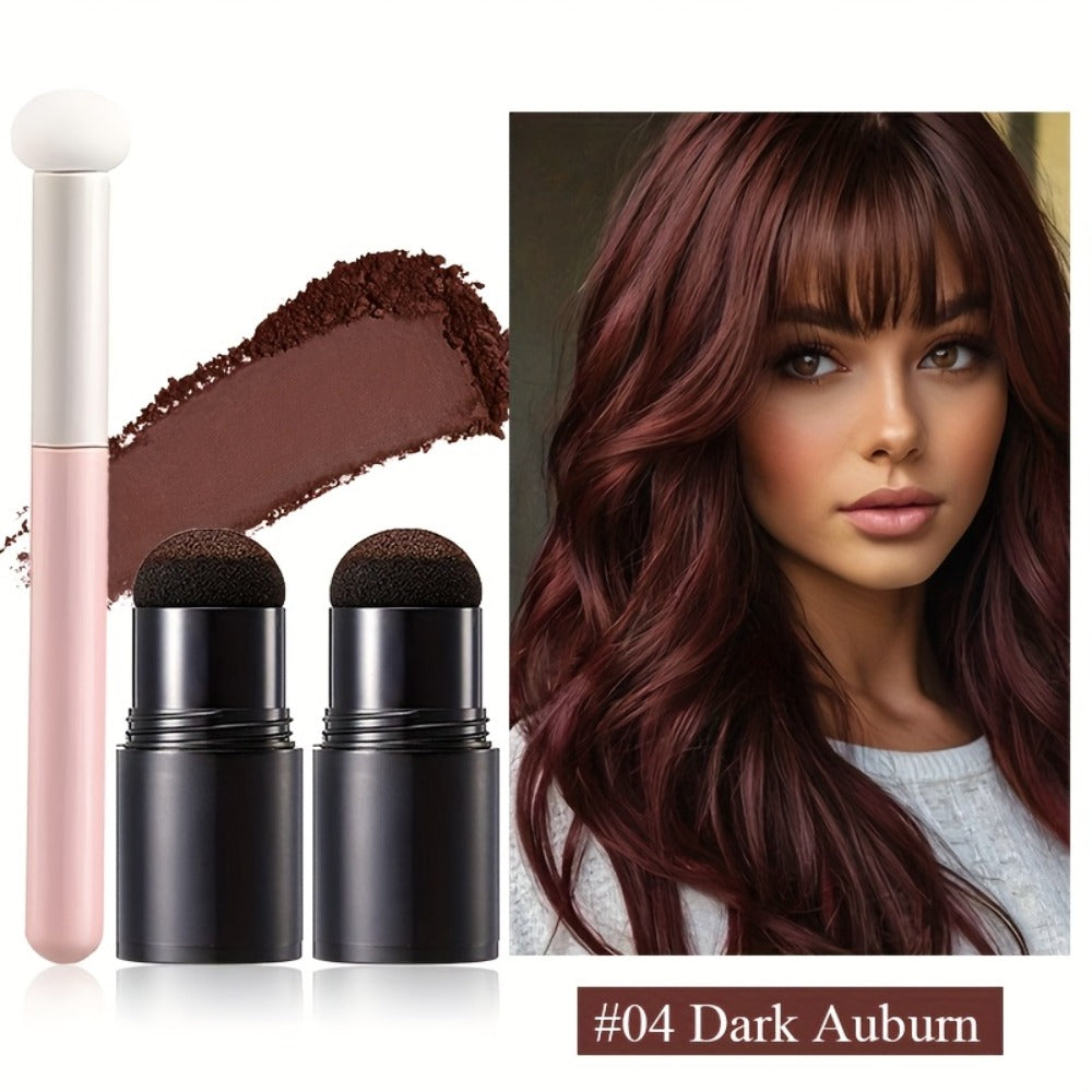 Root Touch Up Powder Stick with Brush – Instant Hair Root Concealer & Eyebrow Filler | Concentrated Paste Formula for Targete