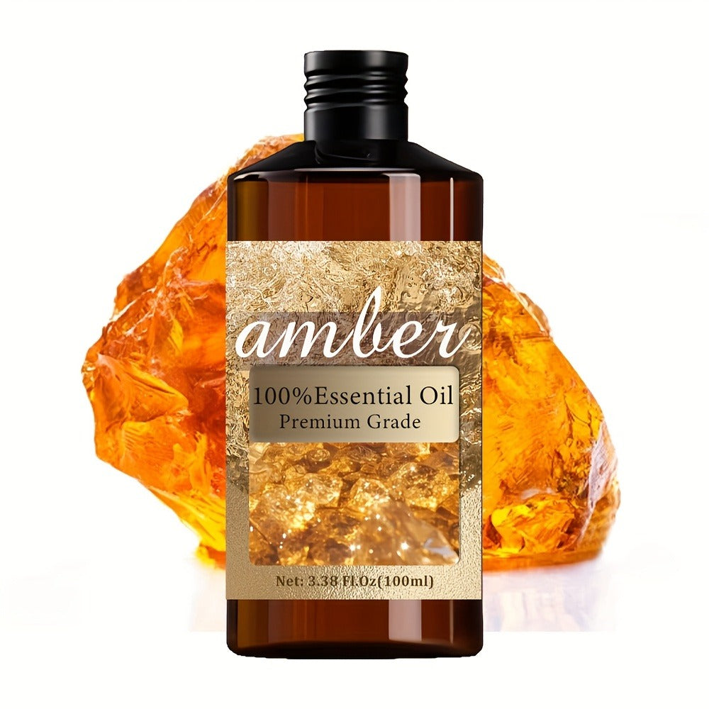 Essential Oil Amber Warm Rich Aroma in 100ml Bottle for Bath, Massage, Aromatherapy and Personal Care — image 1