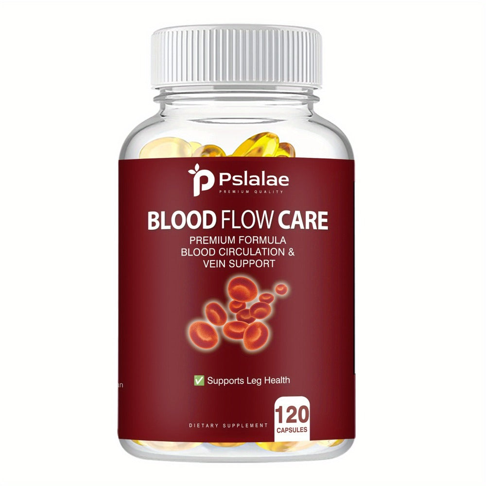 Blood Flow Support Capsules with Niacin, Hawthorn & Ginger Root, Heart Health & Leg Circulation Supplement — image 3
