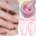 Gel Nail Polish in 10ml Nude Jelly with Skin-Tone Glass Finish and JN05, JN68, JN75 or JN76 — image 1
