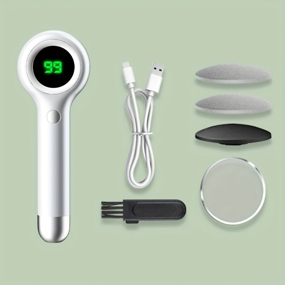 Rechargeable Electric Foot Callus Remover Kit with 3 Interchangeable Heads — image 8