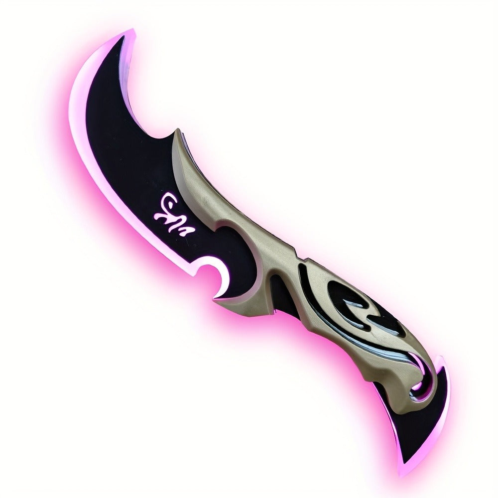 Costume Accessories Rechargeable LED Half Moon Blade Prop, 30cm, with Five Light Color Options — image 8