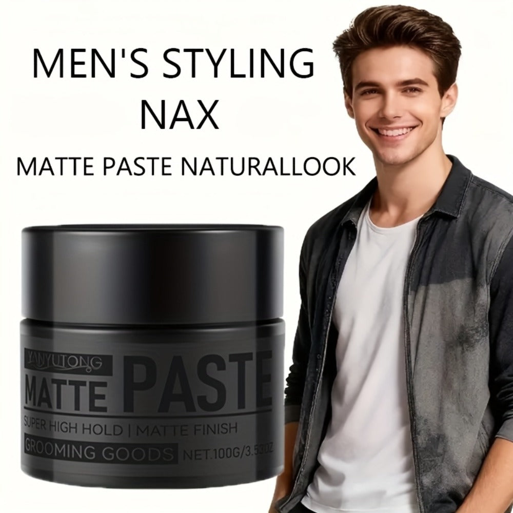 Matte Hair Paste for Men 100g, Non-Greasy Medium Hold Styling Cream with Plant Squalane & Argan Oil — image 2