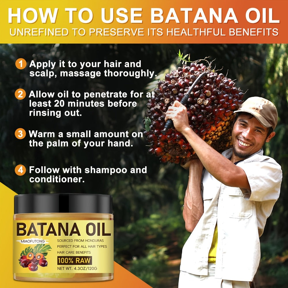 Banana Hair Oil Treatment 100% Raw Honduran Deeply Frizz Control Scalp Nourishment Dry Damaged Hair All Hair Types Women 4.3o