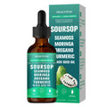 Soursop Bitters Liquid Supplement 2oz 10-in-1 with Seaweed Moringa Turmeric Black Seed Oil & Oregano Herbal Extracts — image 