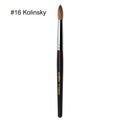 Kolinsky Acrylic Nail Brush Round Head Red Wine Wooden Handle – Professional Brush for Acrylic Extension Nail Art Sculpting &