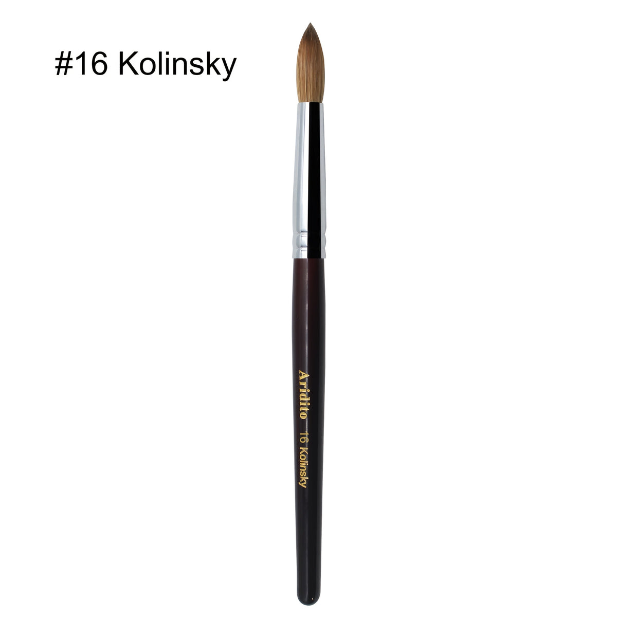 Kolinsky Acrylic Nail Brush Round Head Red Wine Wooden Handle – Professional Brush for Acrylic Extension Nail Art Sculpting &