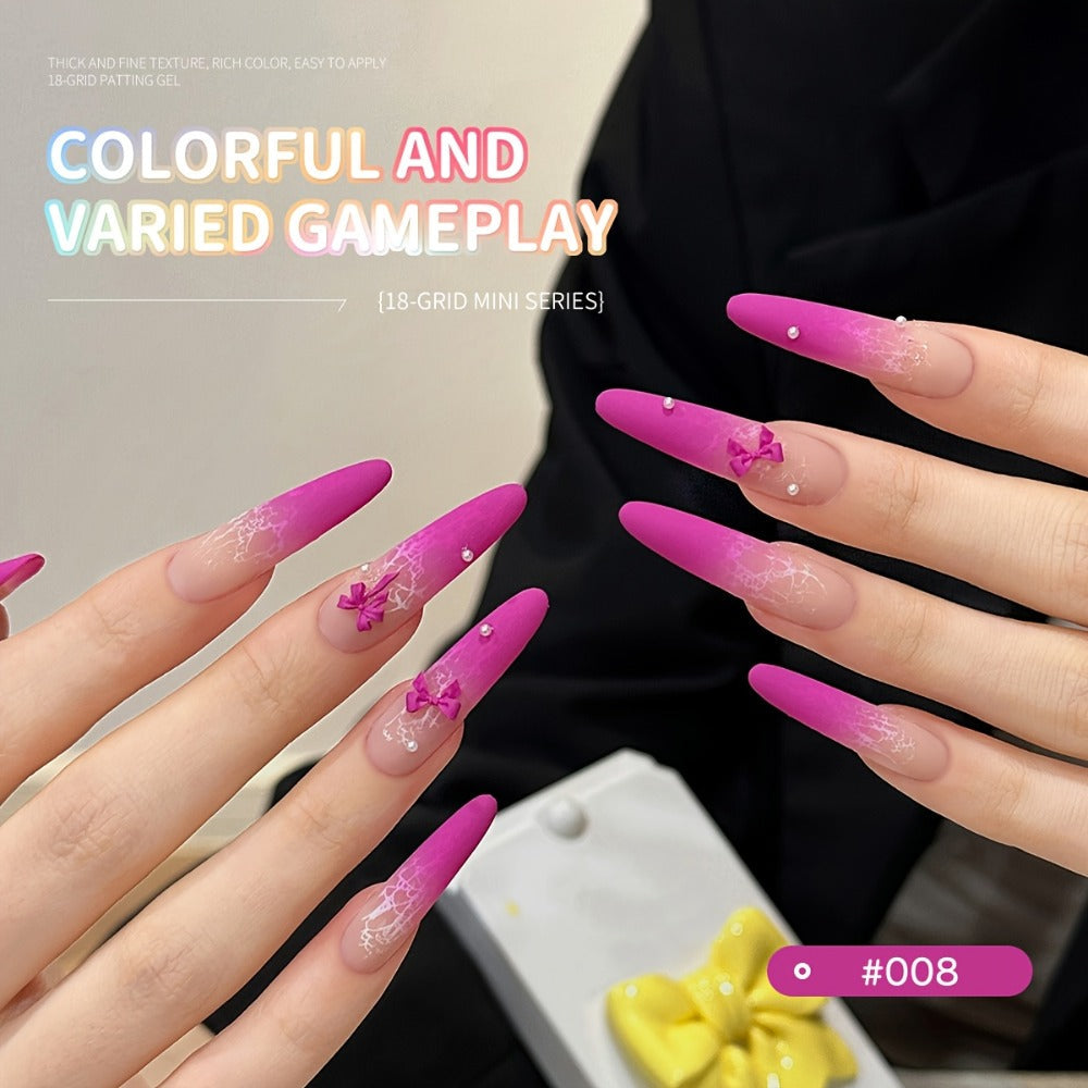 Gel Nail Polish Set with MORDDA Label, 18 Cloud Souffle Patting Colors in Autumn Winter Palette — image 8