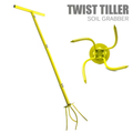 Garden Cultivator Manual Soil Loosener & Scarifier, Heavy-Duty Detachable Ergonomic Handle, Multi-Function Tool for Lawn Aera