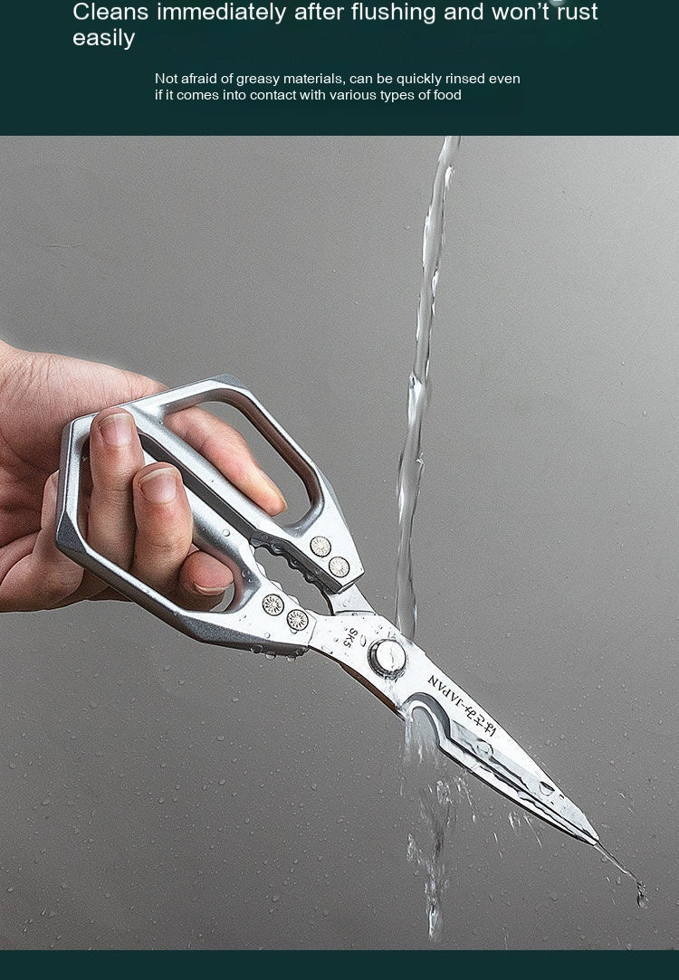 Kitchen Scissors Multi-functional Stainless Steel Household Scissors For Cutting Chicken And Fish Special Shears