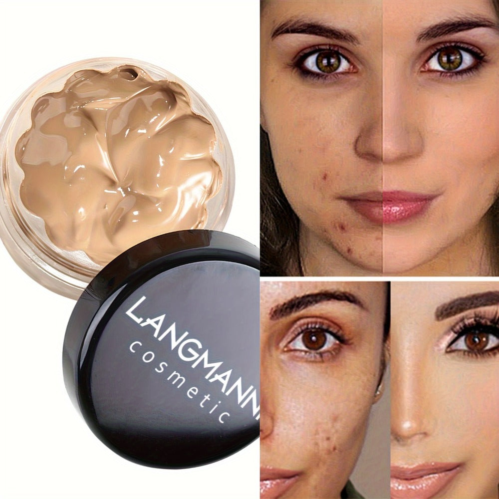 Full Coverage Concealer Set 3 Piece Cream Waterproof Long-Wear Color Corrector for Dark Circles Eye Bags Red Marks Freckles C