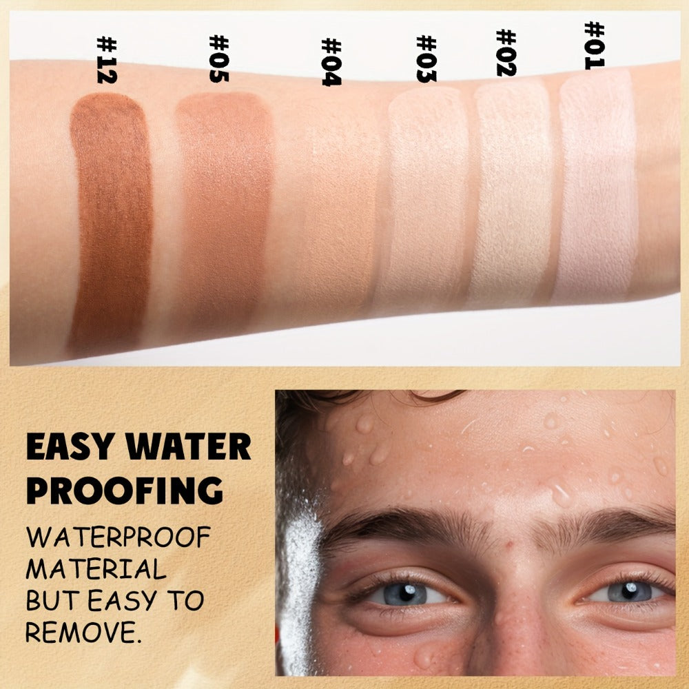 CC Cream Foundation Stick 2-Pack – Full Coverage Concealer, Waterproof Long-Lasting Natural Matte Finish, Lightweight Moistur