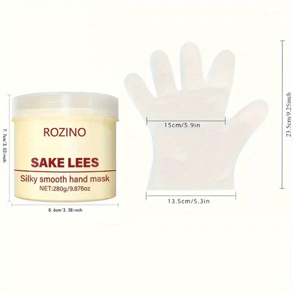 Hand Mask Cream 280g Moisturizing Brightening with Licorice & Distillers Grains – Deep Hydration for Dry Rough Peeling Hands 
