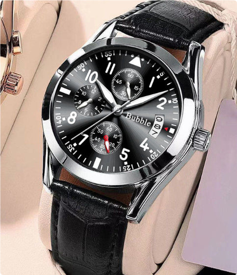 Fully Automatic Quartz Luminous Waterproof Digital Six-Hand Mens Watch