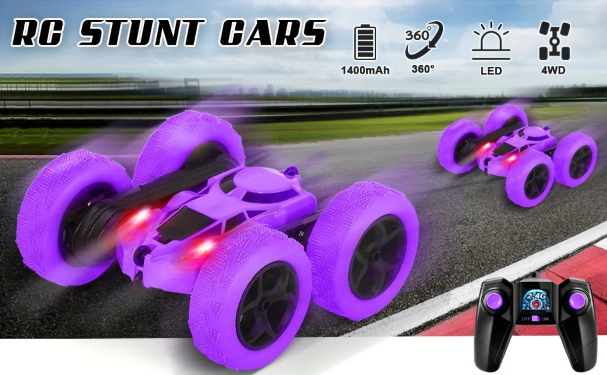 Remote Control Car, Double-Sided 360-Degree Flip Stunt Model with LEDs, 2.4GHz Control and 1400mAh Battery — image 12